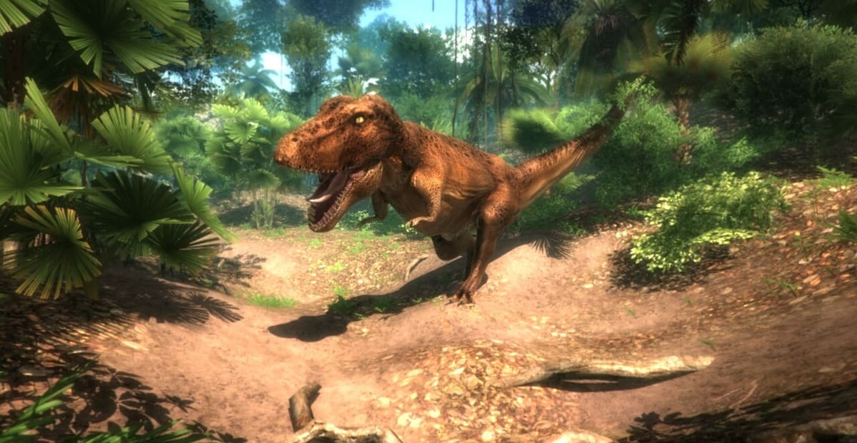 A VR-ready T-Rex