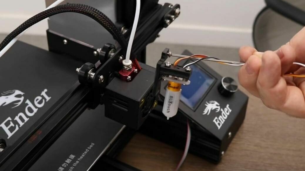The BLTouch attaches directly to the printhead carriage