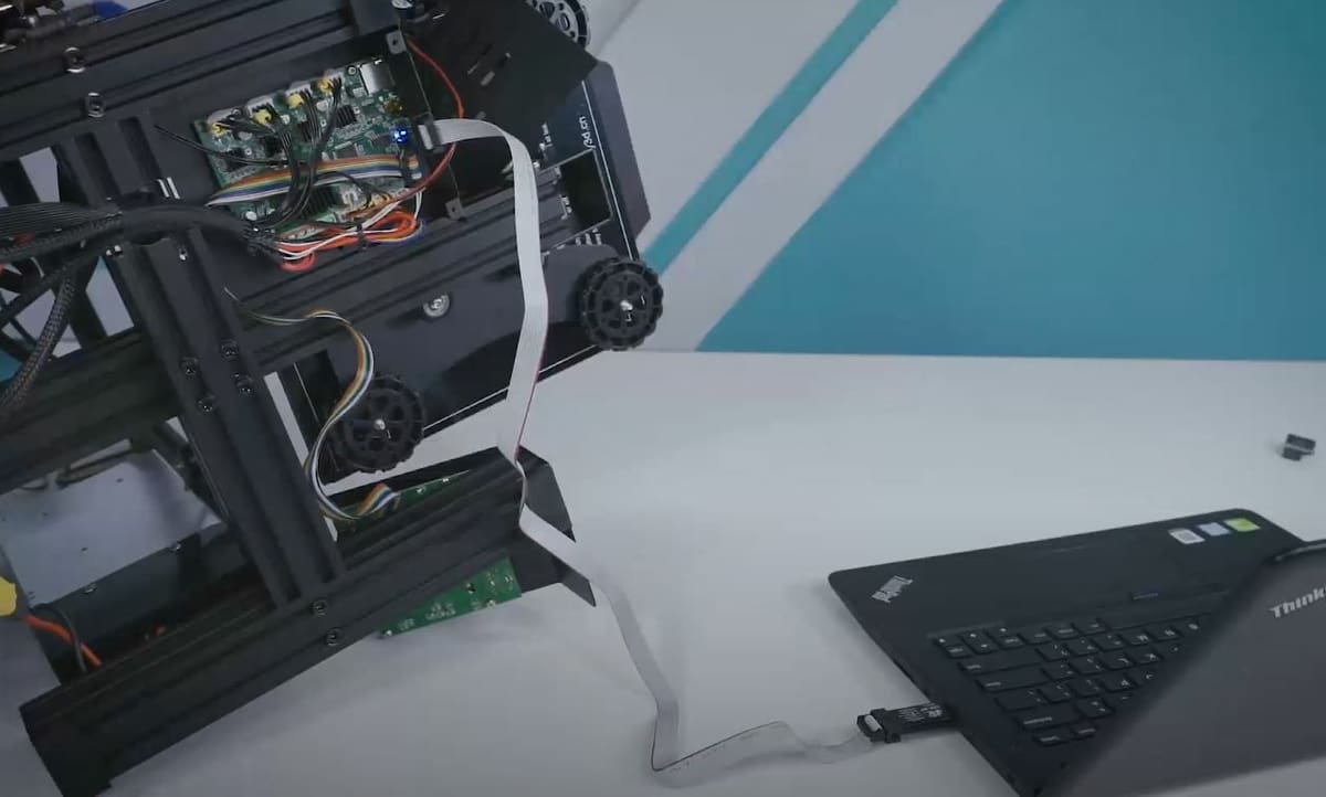 Plug the USB side of the ribbon cable into your computer