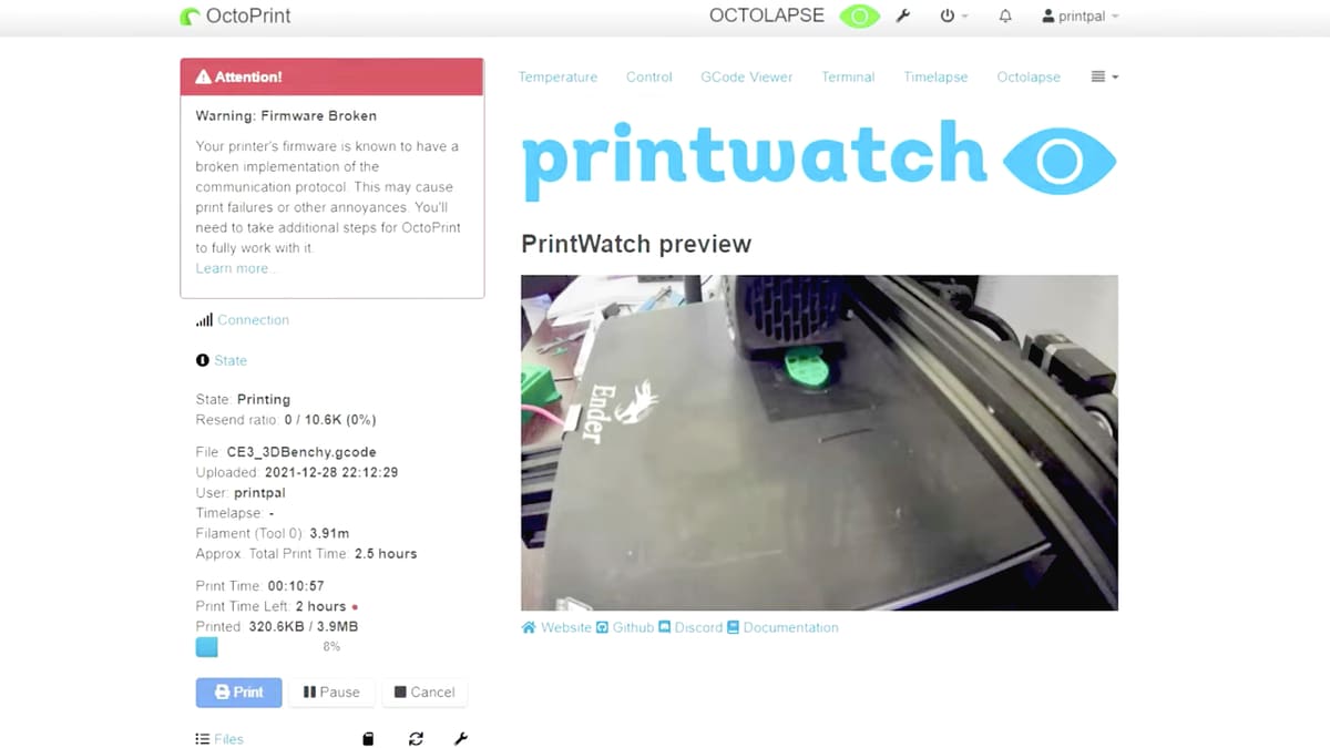 Printwatch keeps an eye on prints when you can't