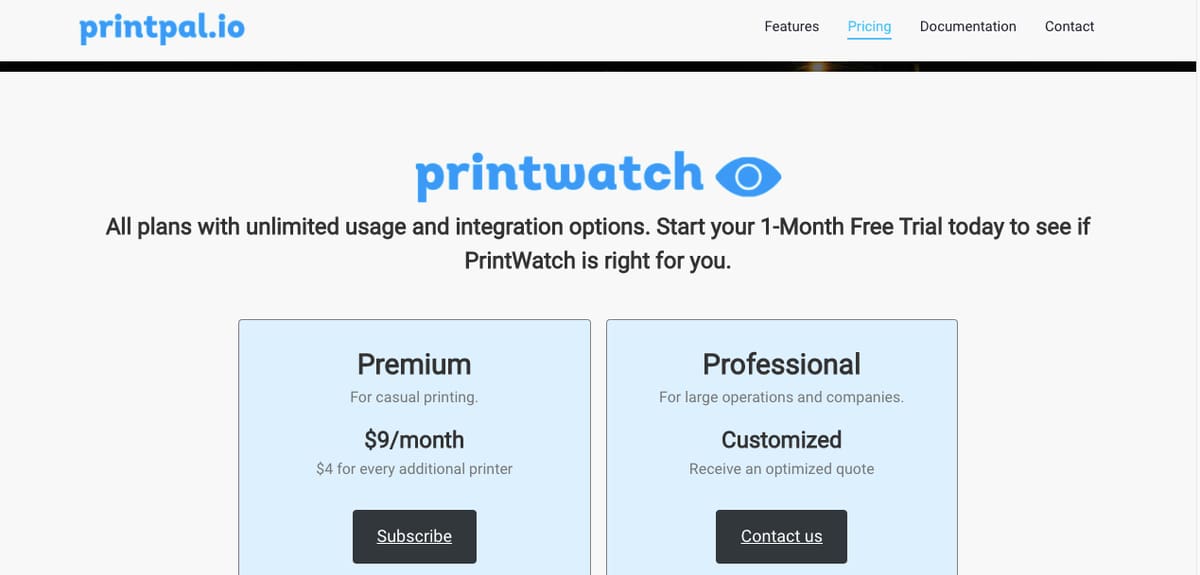 Pricing is available in monthly or annual pricing as well as custom options