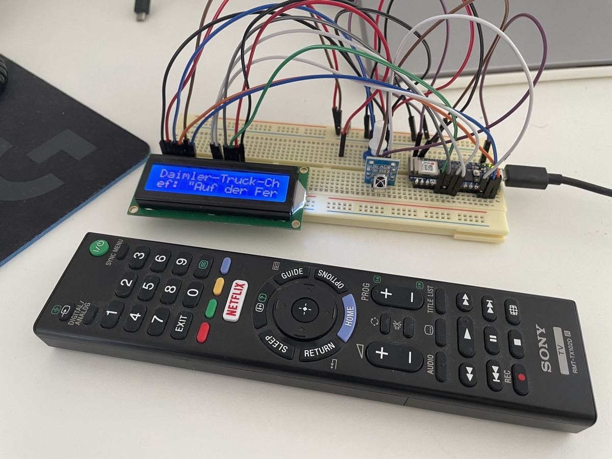 Imagen de Proyectos con Arduino / Proyectos de Arduino: Lector RSS