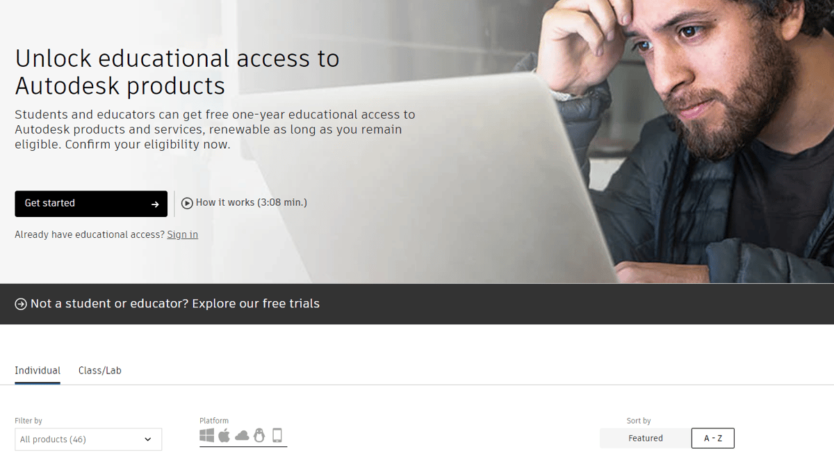 Image of AutoCAD Free Download: Educational Version