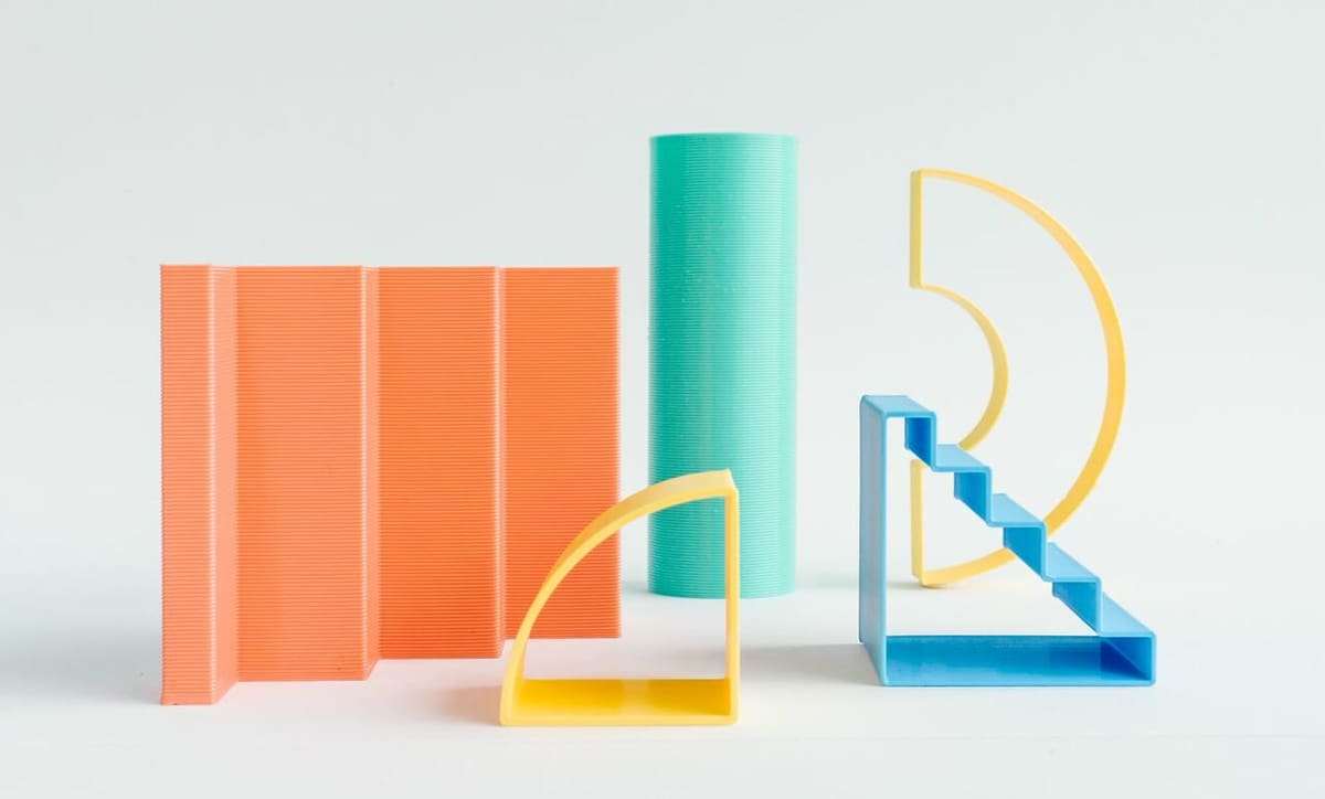 Reflow's recycled PLA and PETG filaments come in a few different color-based collections