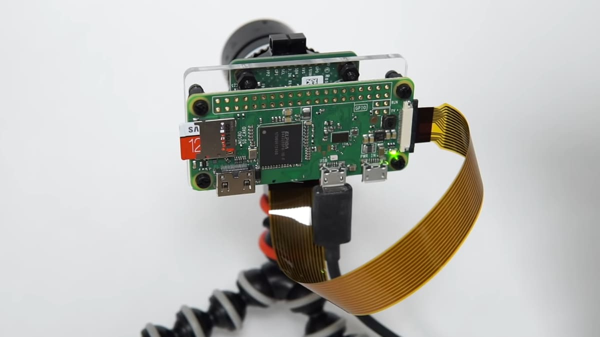 The 40 pins header must be soldered by the user