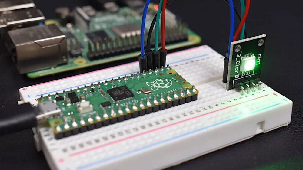 The Pico is also breadboard-friendly
