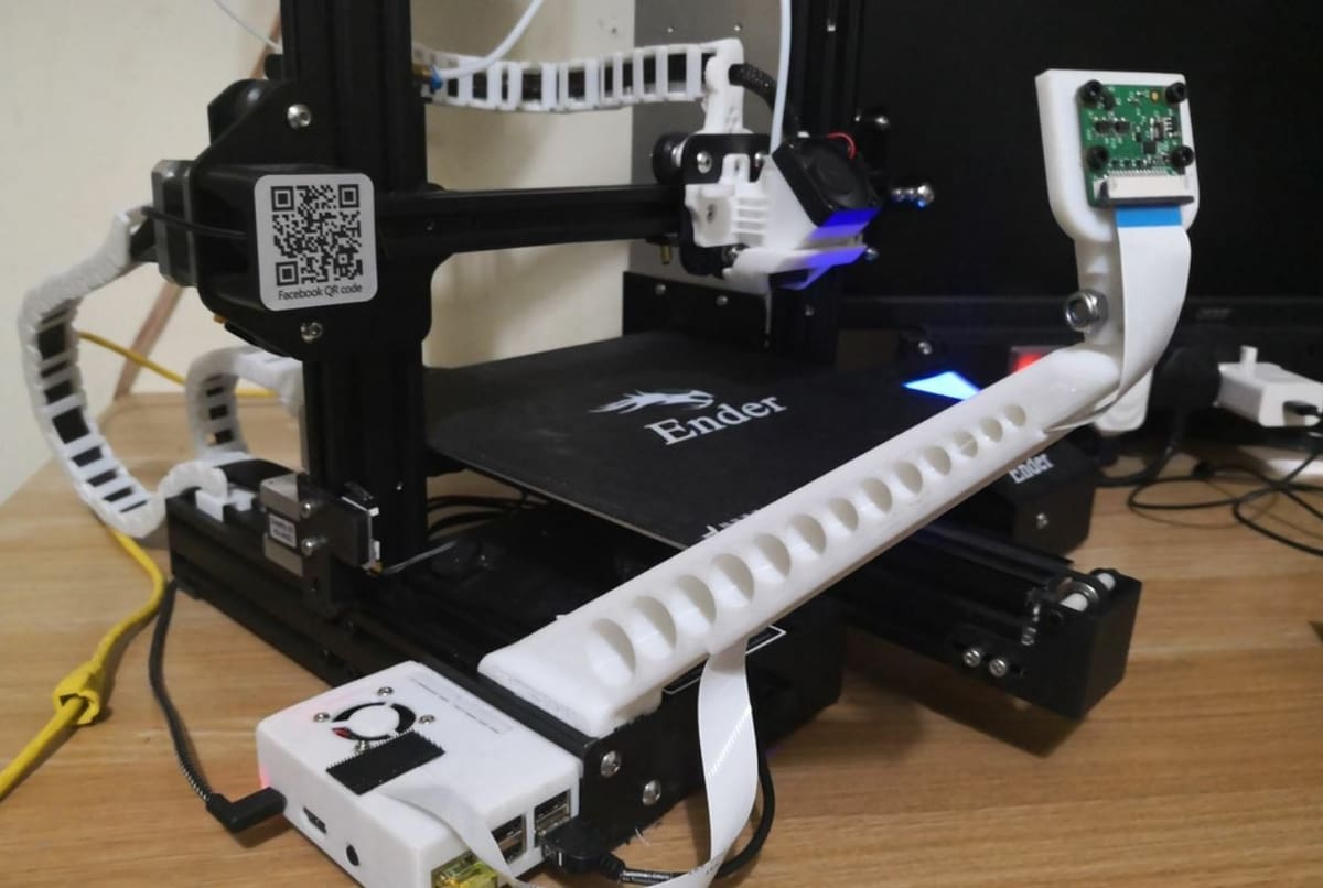 The holes save filament without compromising strength