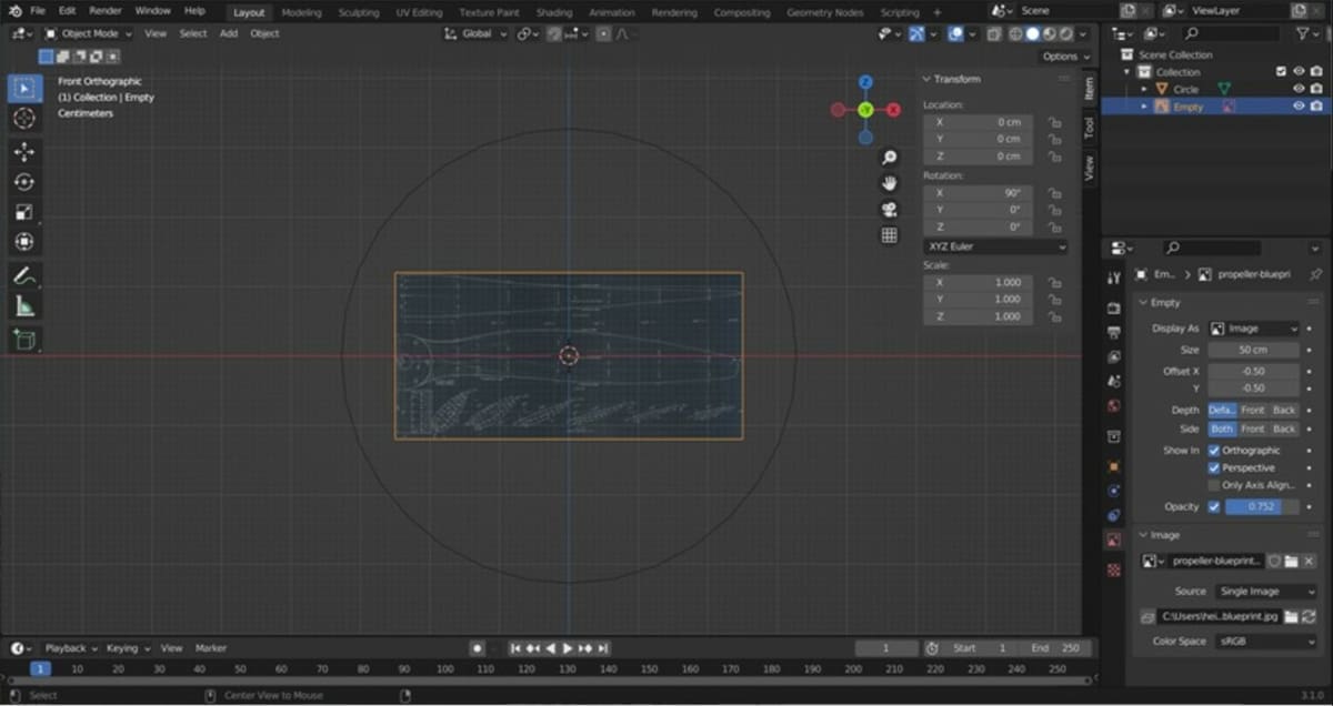 Add the first reference image