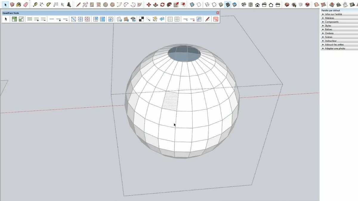 Quad face: face with four vertices