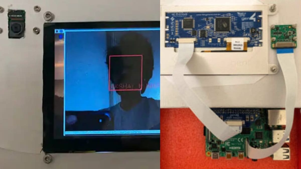 The front and back of the prototype system