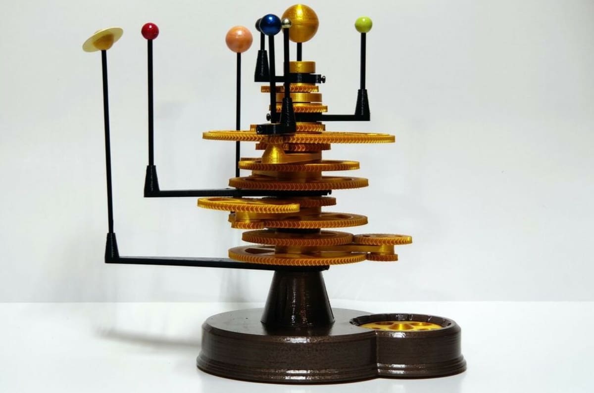 The Mechanical Planetarium is great for teaching about astrophysics and mechanics.