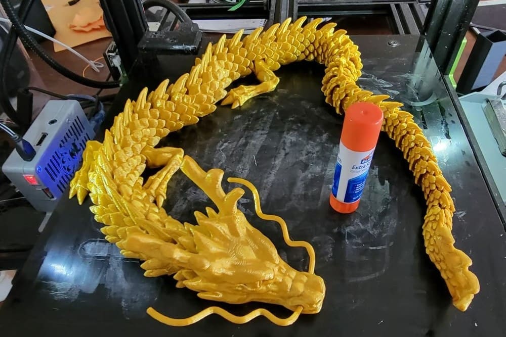 A shiny golden dragon ready to hoard shiny gold