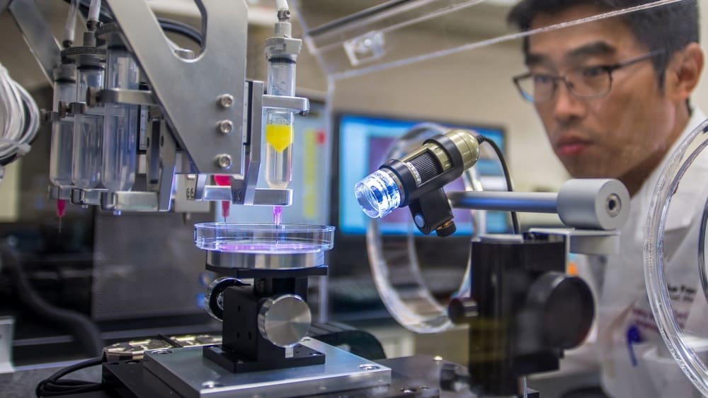 3D bioprinting is similar to conventional 3D printing, although the feedstock differs greatly