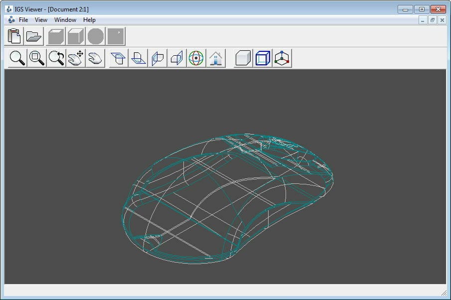 Look through your file with a lightweight wireframe model