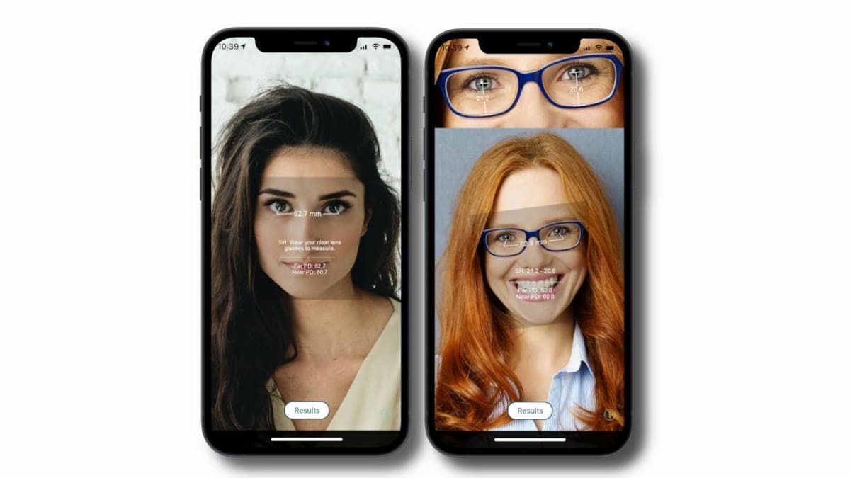 EyeMeasure can perform segment height measurements for progressive lenses