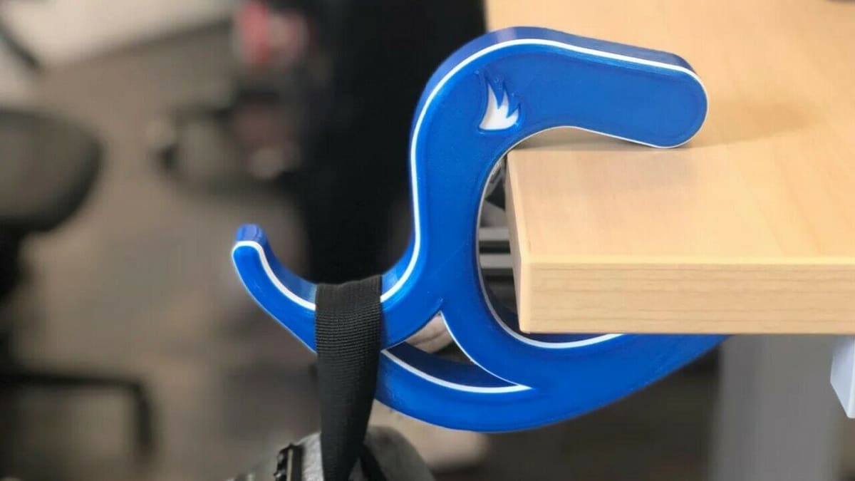 This portable hook comes in handy wherever there's a table