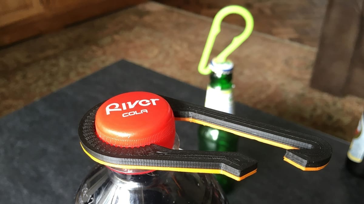 Open both a cork and screw cap with this nifty opener