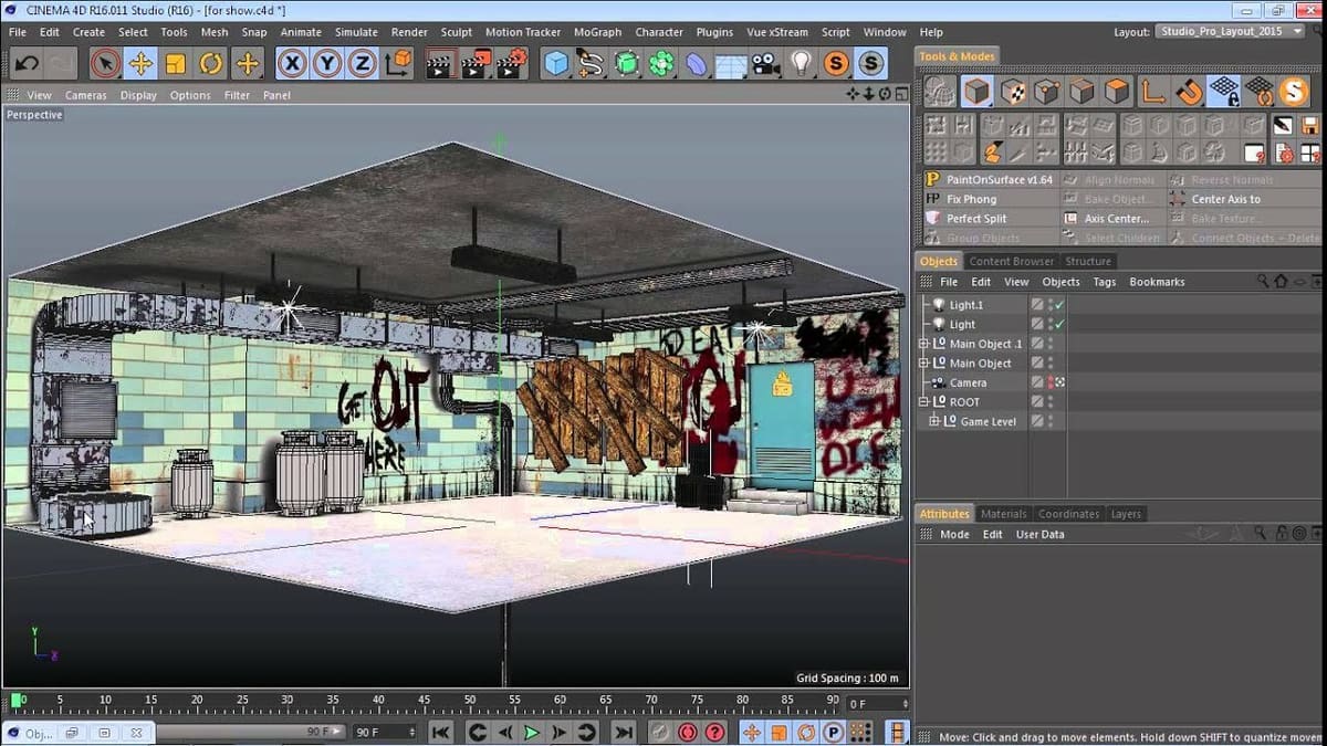 Create realistic assets using Cinema 4D