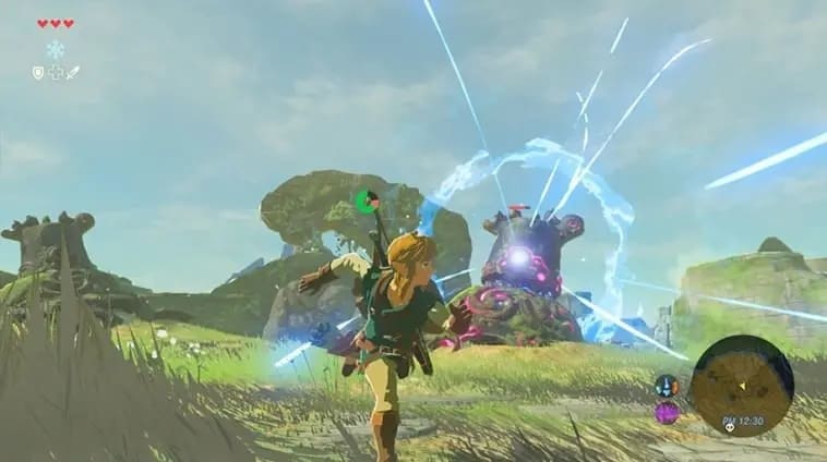 Wow, look at all that grass! From Breath of the Wild
