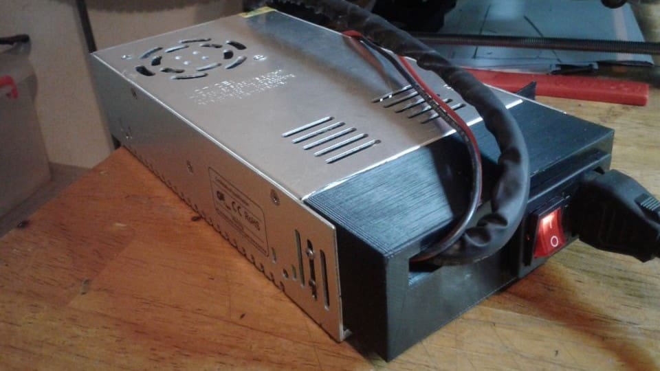 The PSU covering, fully installed
