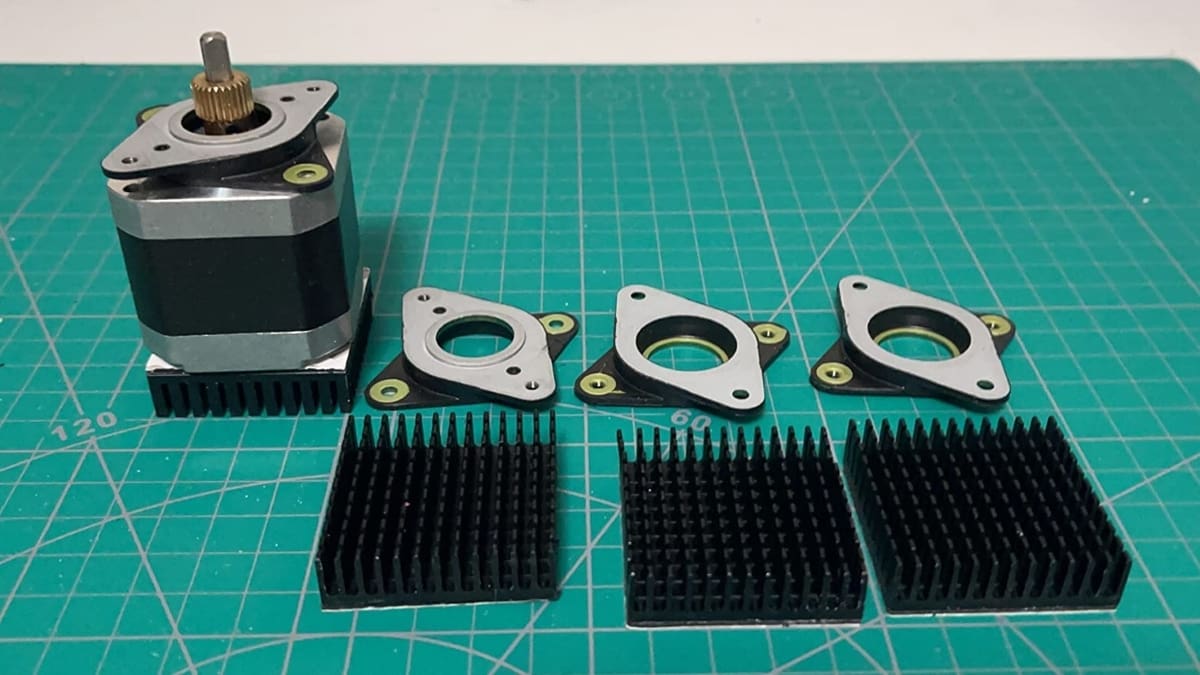 Stepper dampers create a barrier between the motor and the printer frame