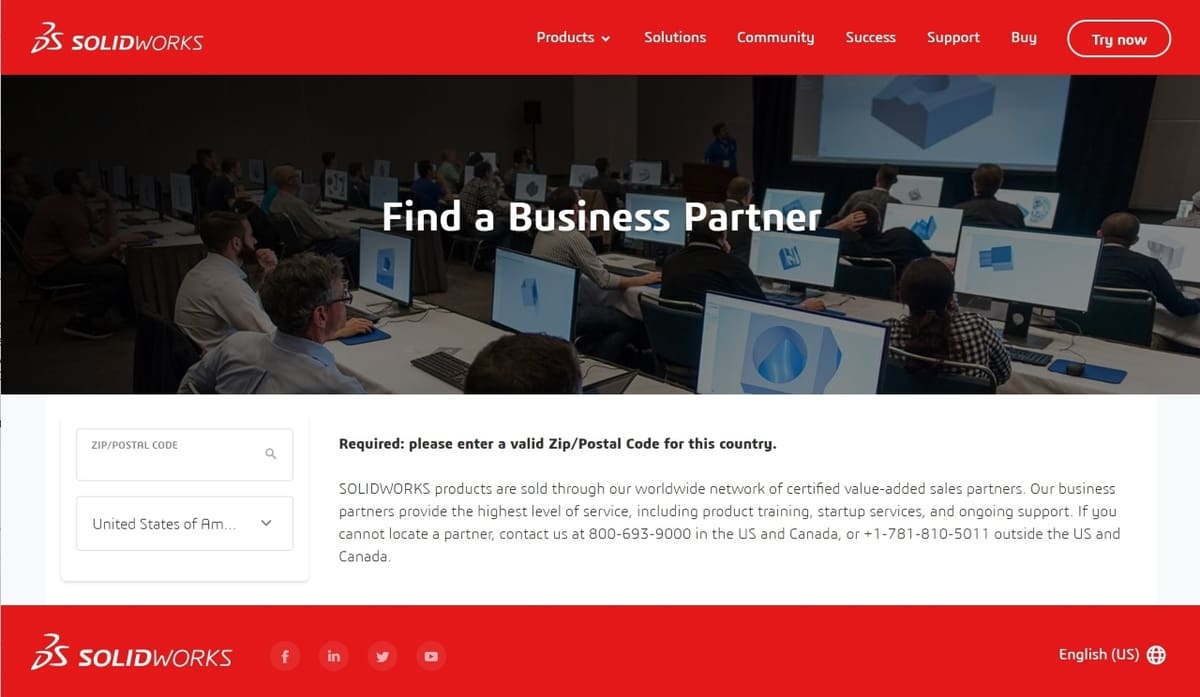 For SolidWorks, you've got to go through a reseller