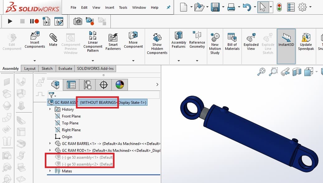 You can supress elements in a configuration while keeping them in another