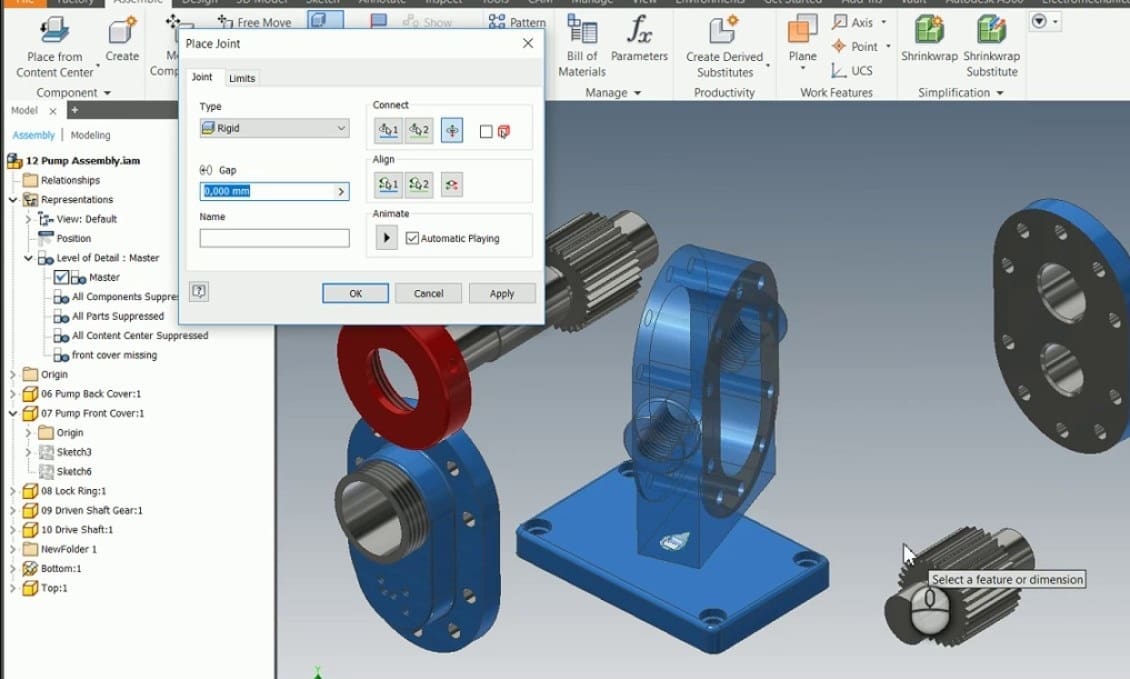 Assemble your parts using joints
