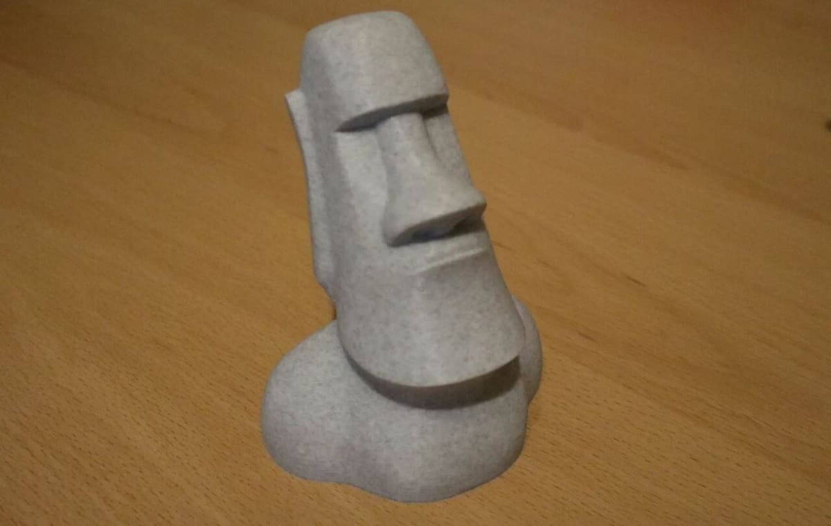 Printables features many 3D printable statue designs like this Moai statue