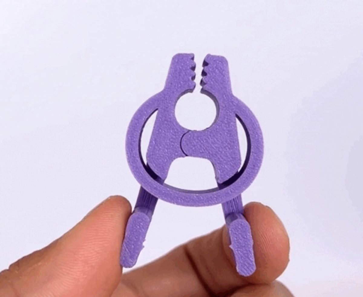 Photo de Objet 3D fun et facile à imprimer / impression 3D facile: Pince