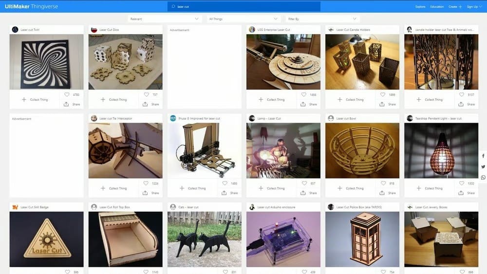 Look at all of these laser cut things!