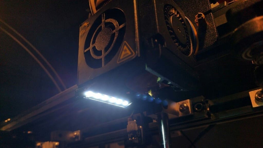 A great mount for enclosed printers or dark rooms