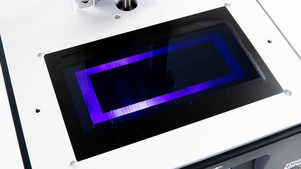 Only the unmasked portions of the screen are printed