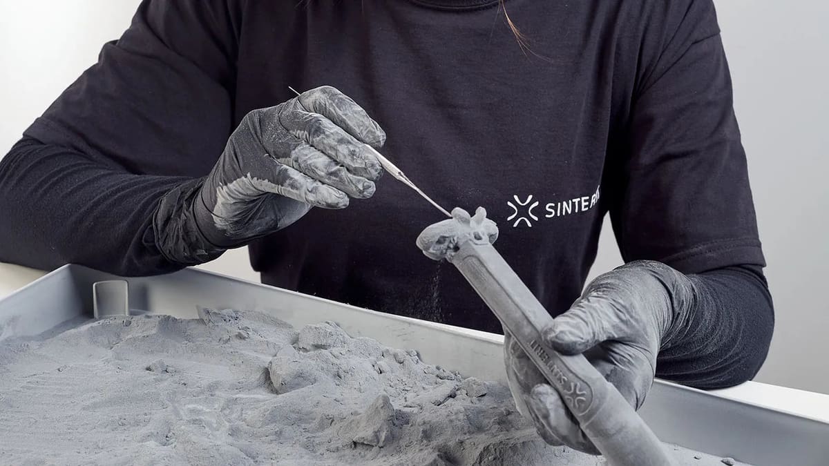SLS prints require extensive cleaning and post-processing