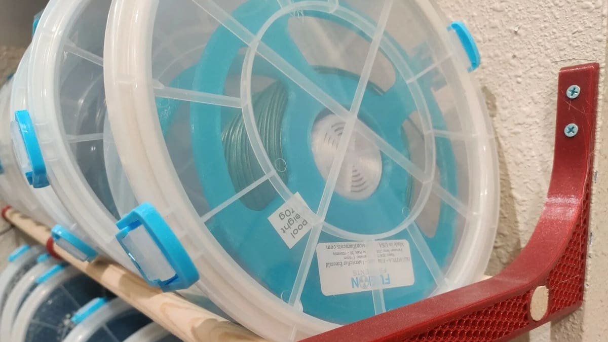 You can print your own filament storage system