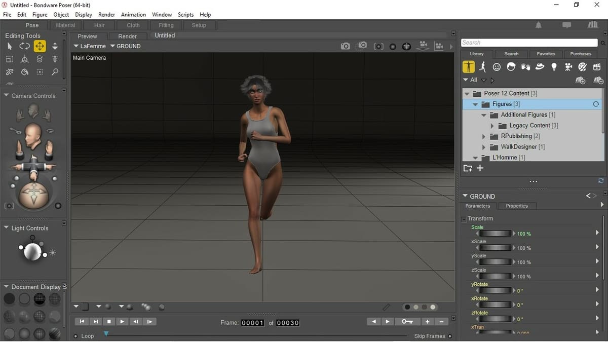 Poser 12 is a feature-rich program