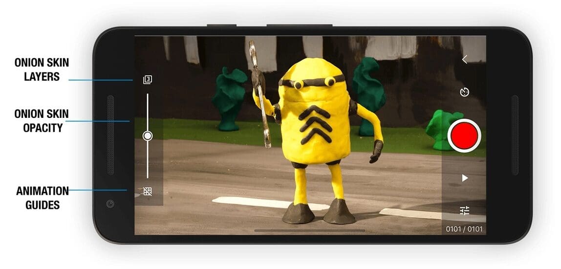 Onion skinning is especially important with stop motion animation