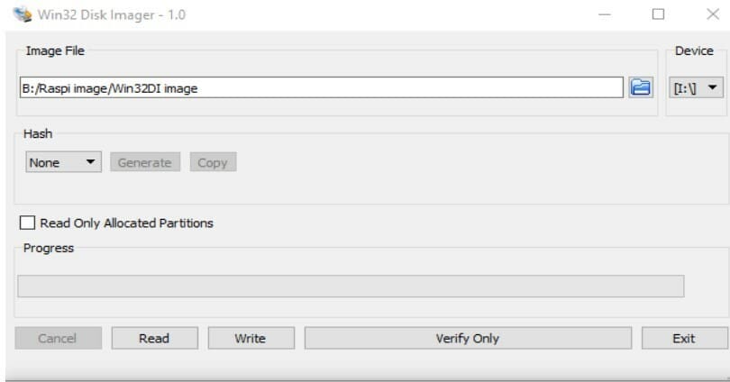 Note the folder symbol & the drive letter