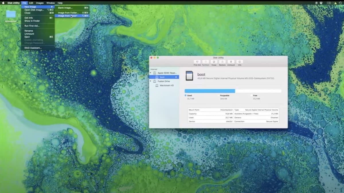 Creating the New Image File