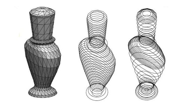 Slicing deconstructs the model into triangles and reconstructs it as horizontal layers