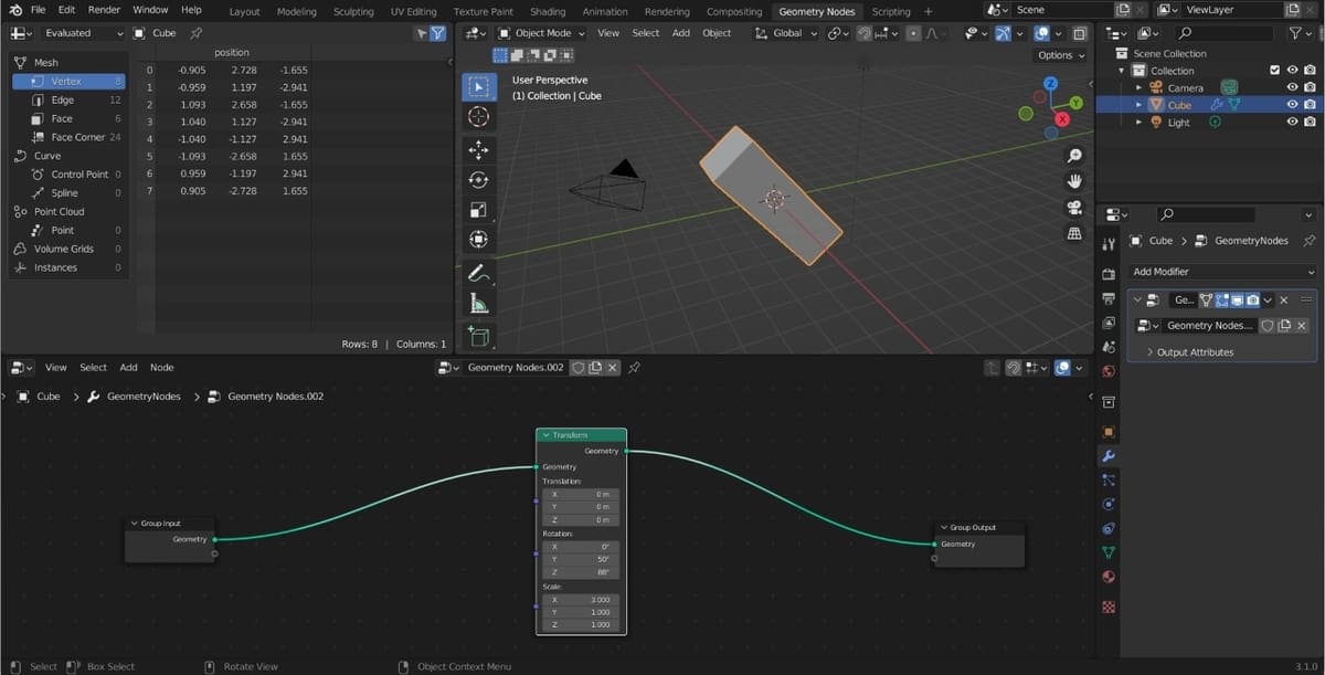 Simply play around with the values in the Transform node