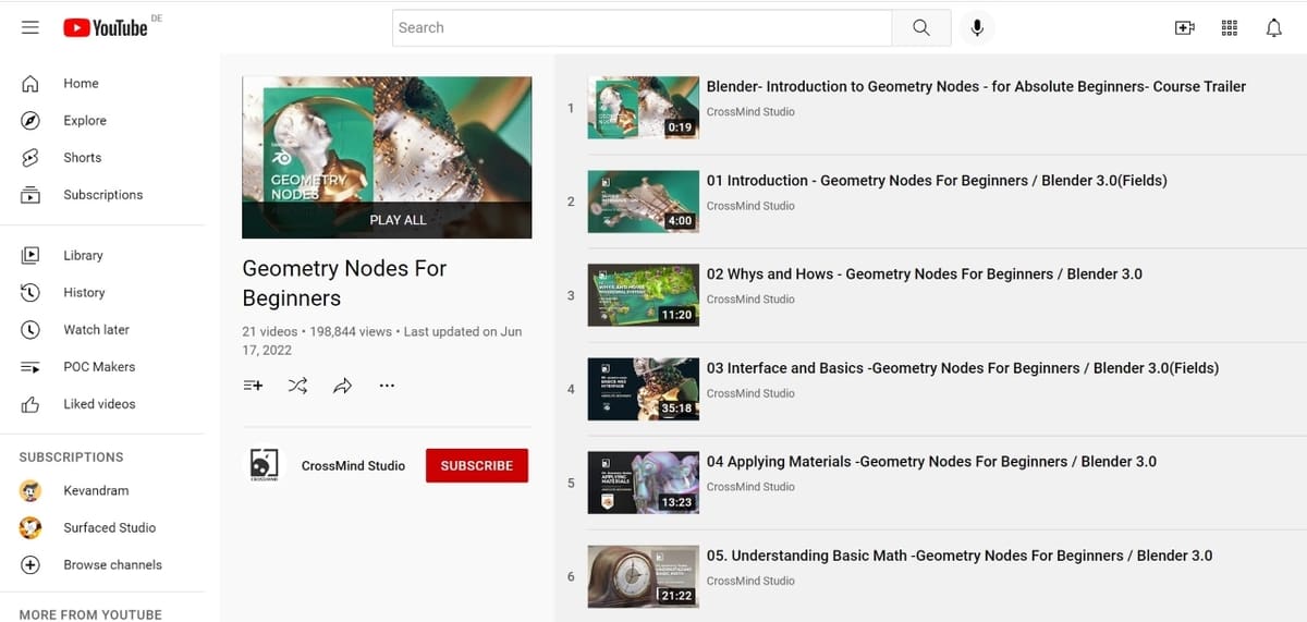 There are many resources on the web to continue learning about geometry nodes
