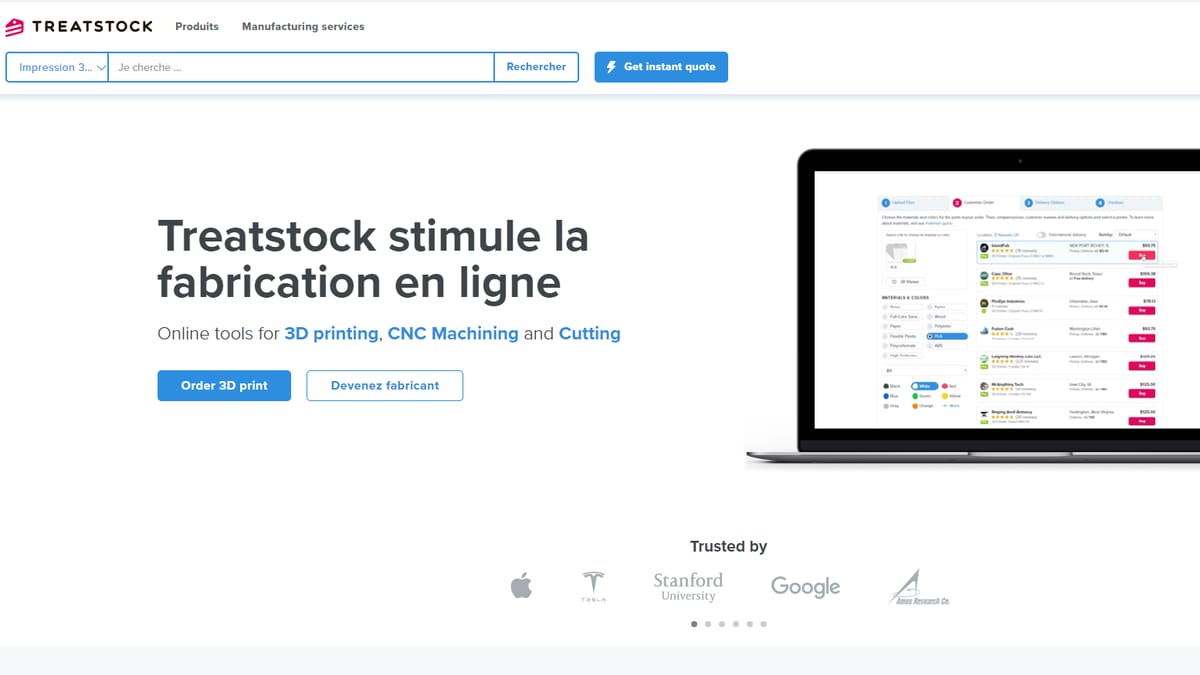 Photo de Service d'impression 3D en ligne (particuliers et professionnels): Treatstock