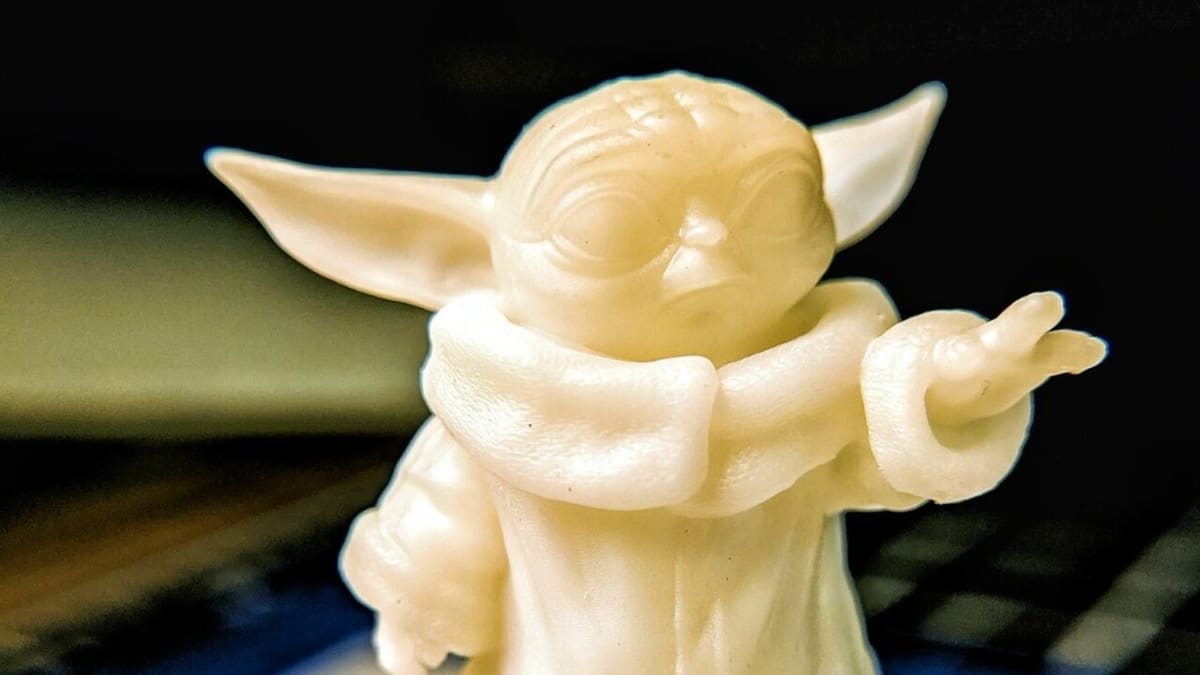 Yoda appears pleased with the quality of this eco resin