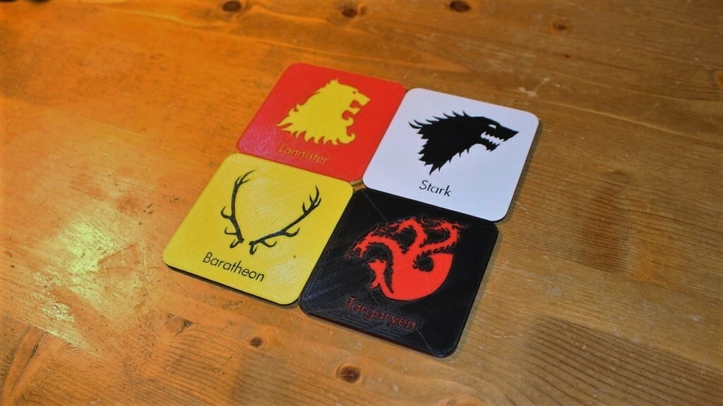 Represent your favorite house with these coasters!