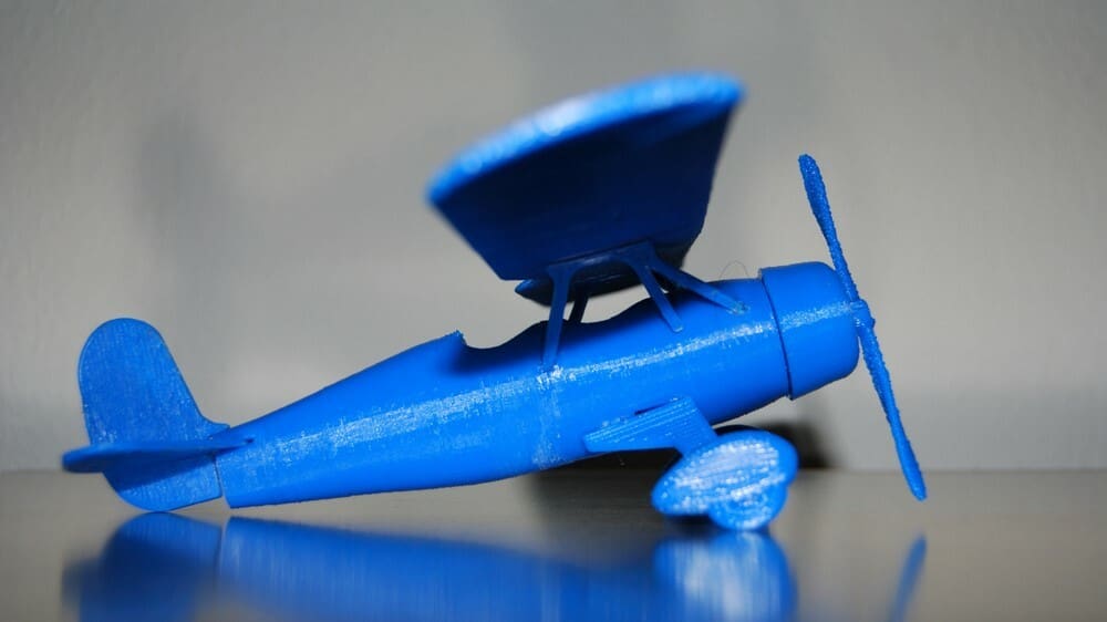An assembled Fairchild 22 model