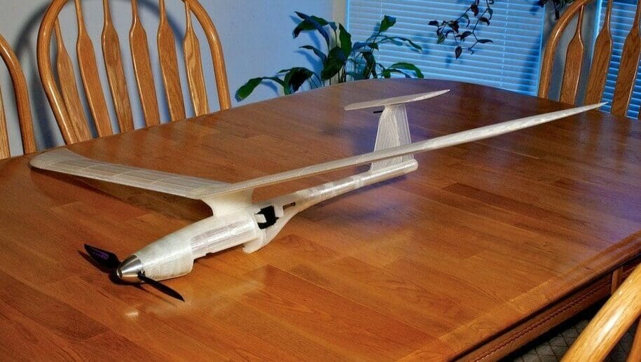 The assembled sailplane
