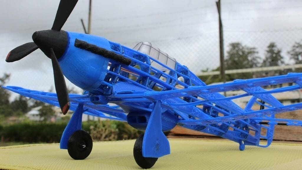 A fully-assembled Hurricane airframe