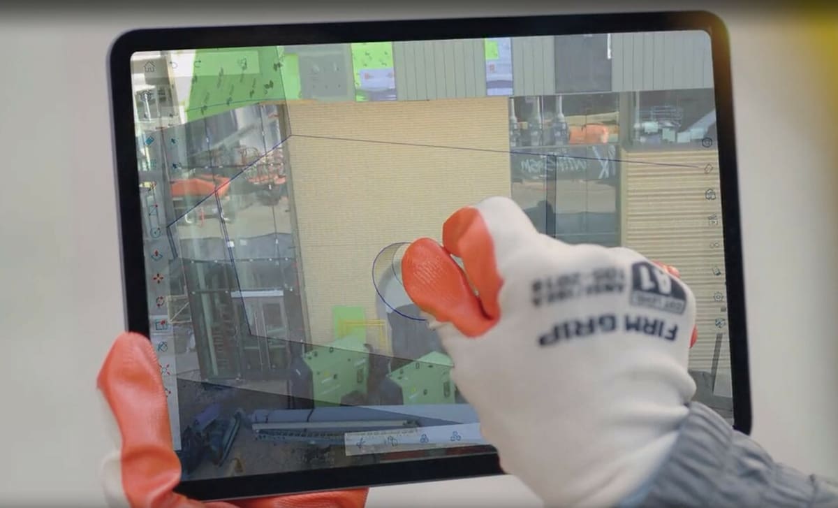 SketchUp Go's AR features help to visualize designs on-site