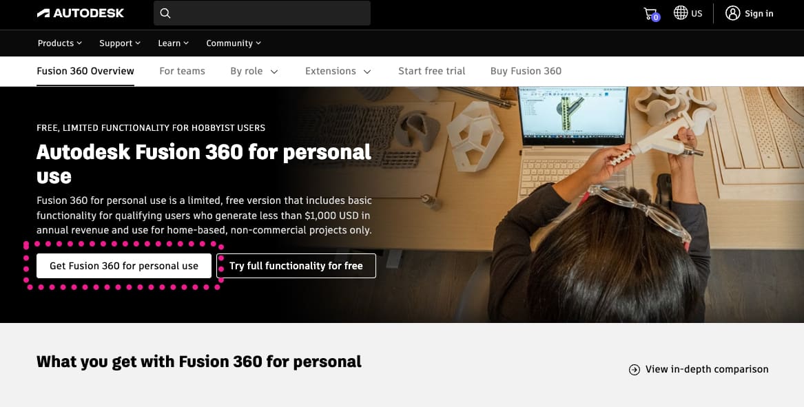 Imagen de Descargar Fusion 360 gratis: Licencia de uso personal